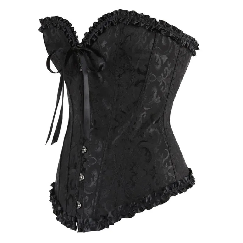 Ansicht 7 — Steampunk-Korsett – Brokat