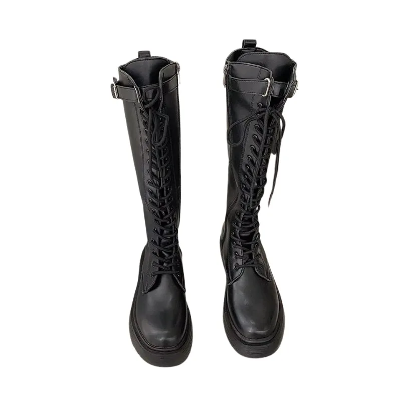 Steampunk-Stiefel für Damen – aus PU