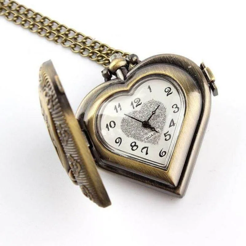 Ansicht 3 — Steampunk-Taschenuhr – Herz
