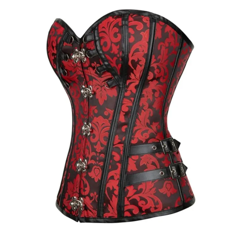 Steampunk-Korsett – rot