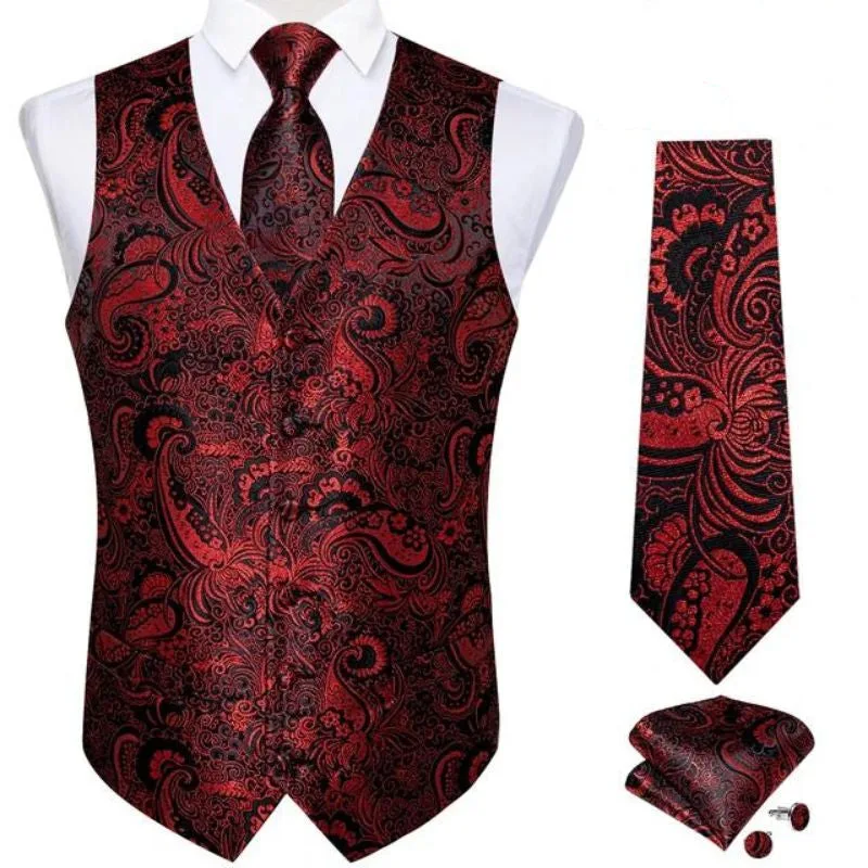 Weste für Herren – rot für Hochzeit Weste für Herren – rot für Hochzeit