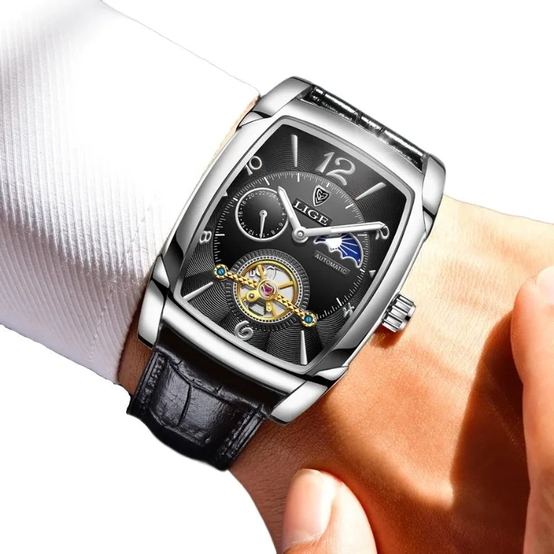 Ansicht 8 — Uhr für Herren – rechteckig Eleganter Stil