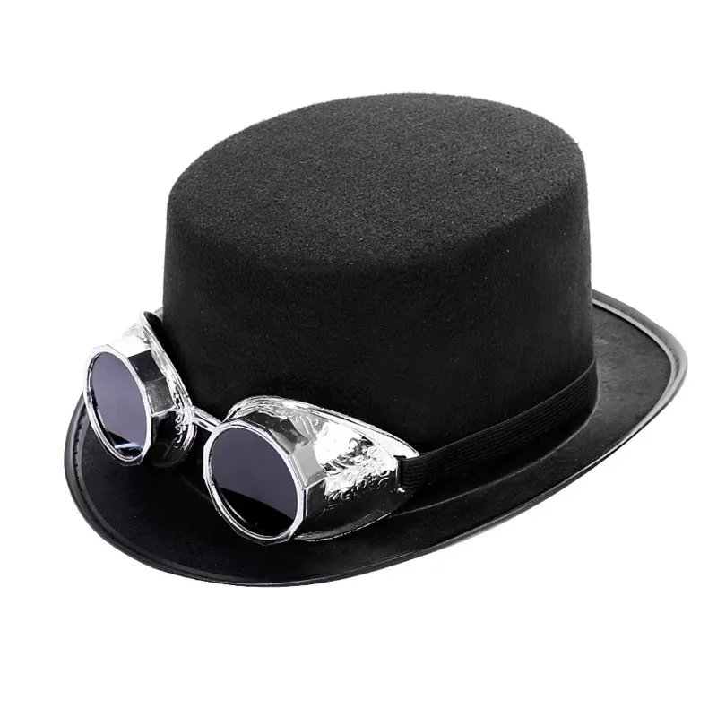 Steampunk-Hut – mit Brille im Schweißer-Look