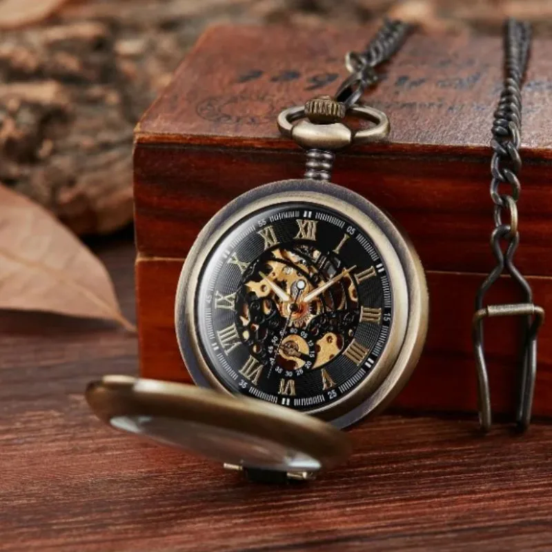 Ansicht 7 — Steampunk-Taschenuhr – mechanisch