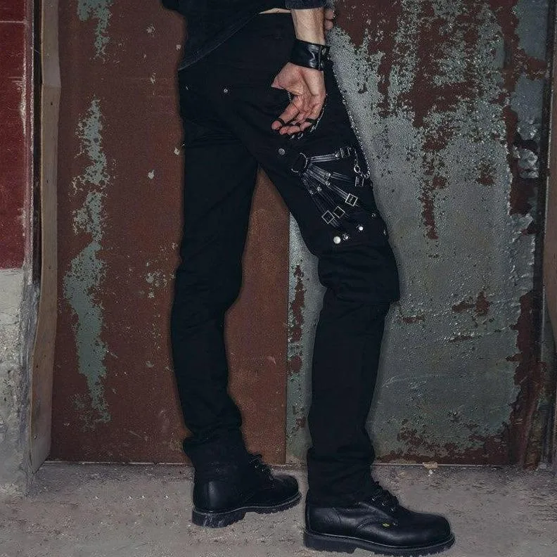 Ansicht 2 — Steampunk-Hose – Gothic Kette