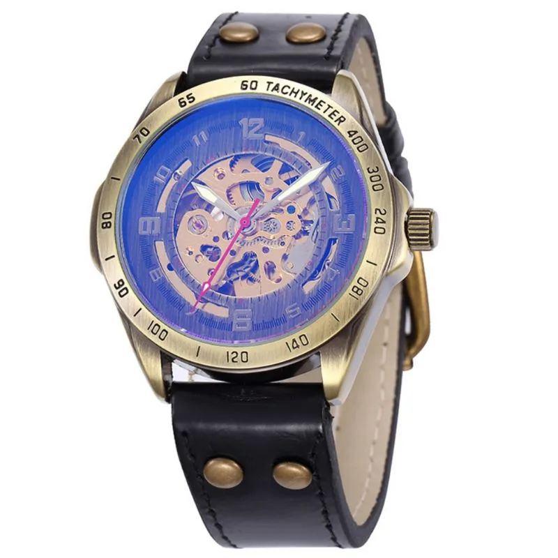 Ansicht 2 — Herrenuhr mit sichtbarem Uhrwerk