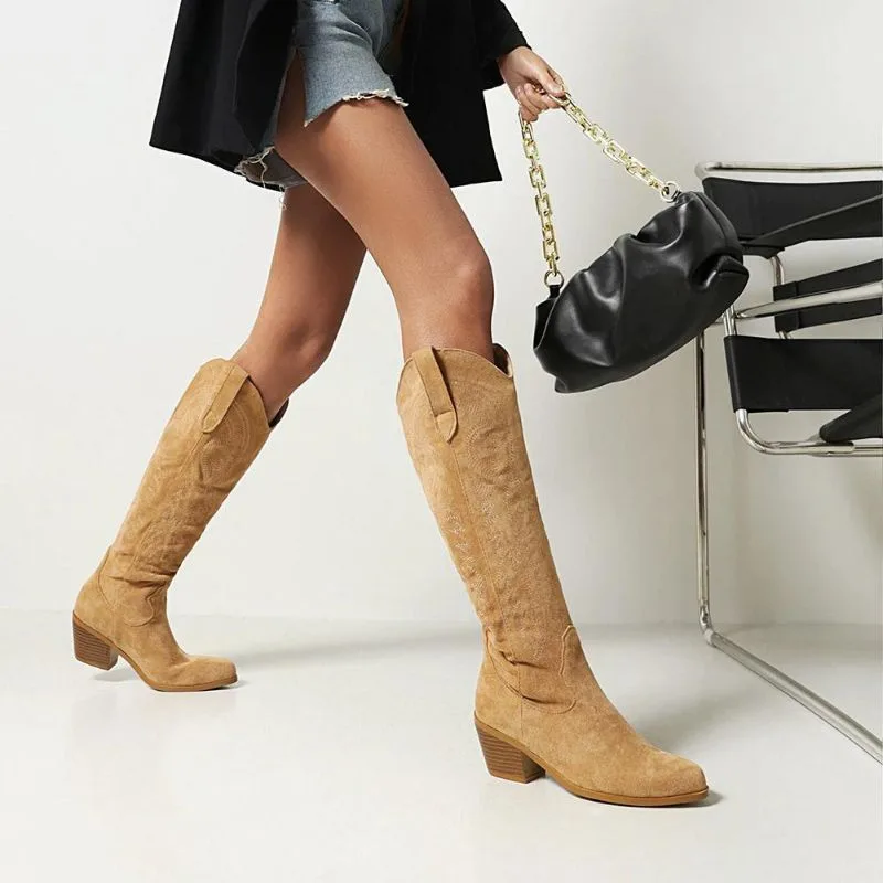 Ansicht 7 — Stiefel für Damen – Wildleder Western