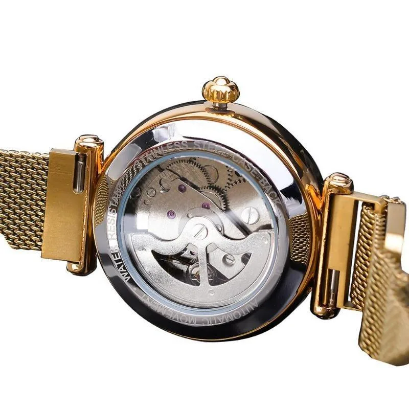 Ansicht 3 — Steampunk-Uhr für Damen – goldfarben