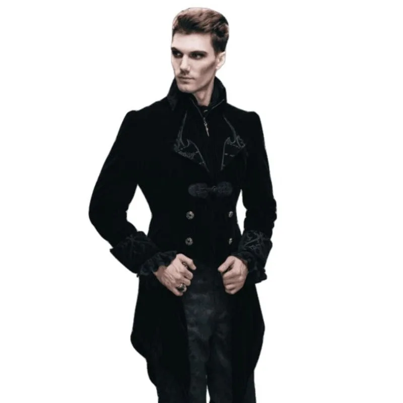 Ansicht 2 — Jacke für Herren – Samt Gothic