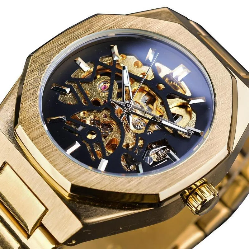 Steampunk-Uhr – Zifferblatt Sechseckig