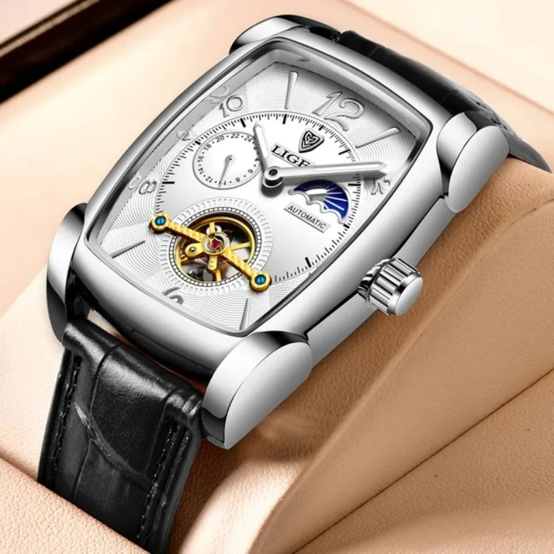 Ansicht 6 — Uhr für Herren – rechteckig Eleganter Stil