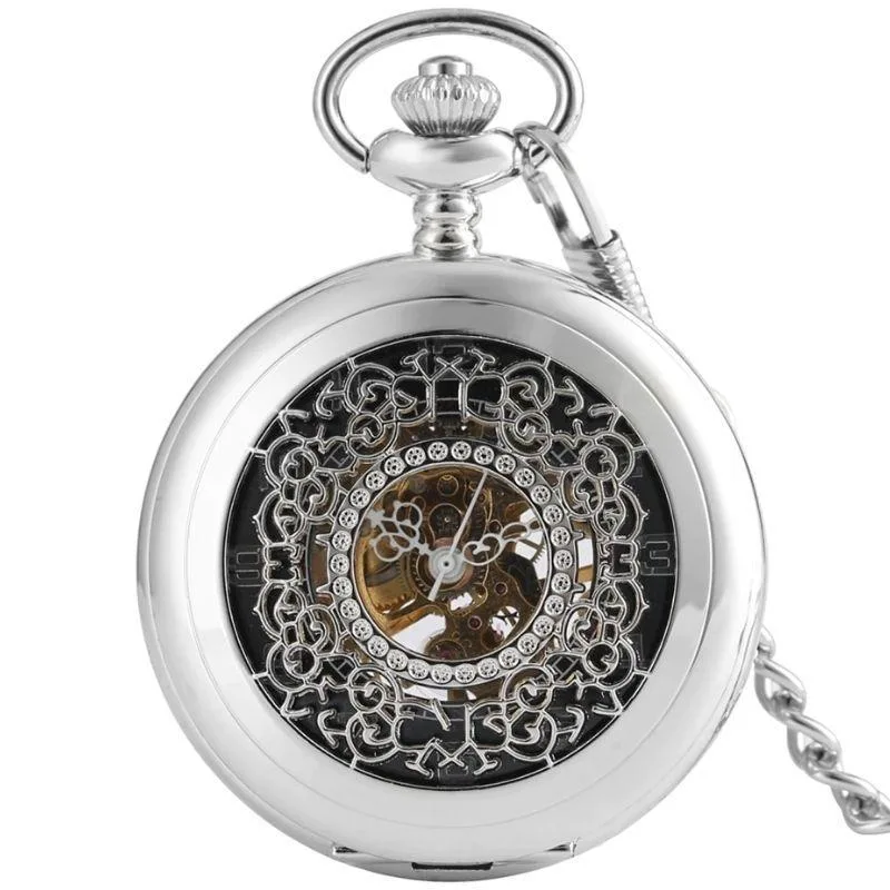 Taschenuhr – antik-look aus Stahl (Box)