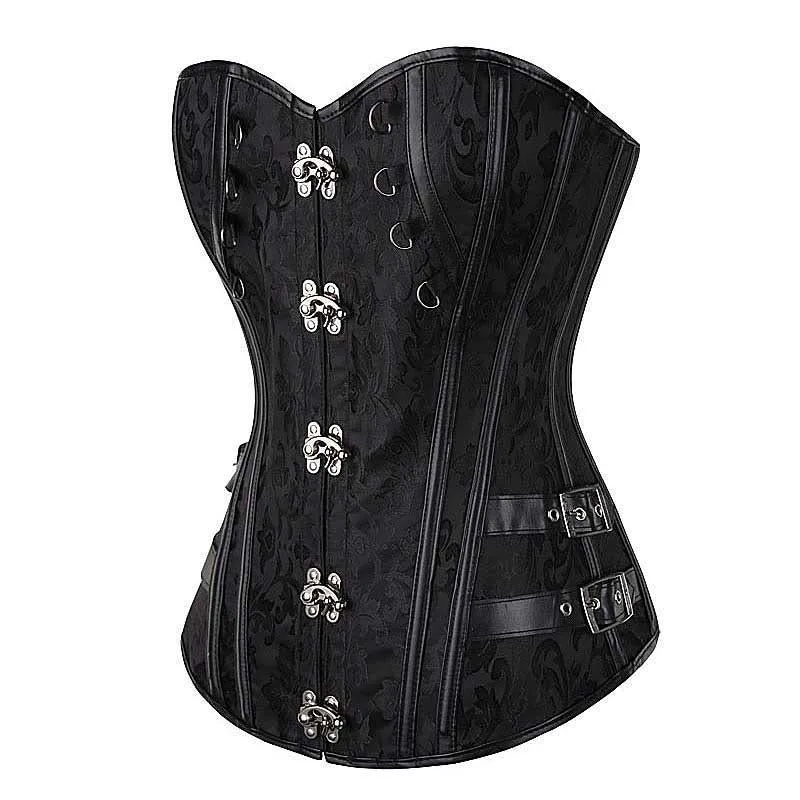 Ansicht 3 — Steampunk-Korsett – schwarz