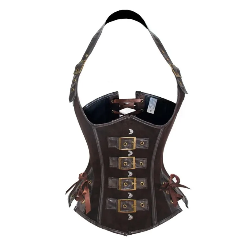Steampunk-Korsett – aus Kunstleder