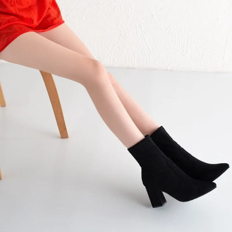Ansicht 8 — Stiefeletten – Absatz aus Wildleder