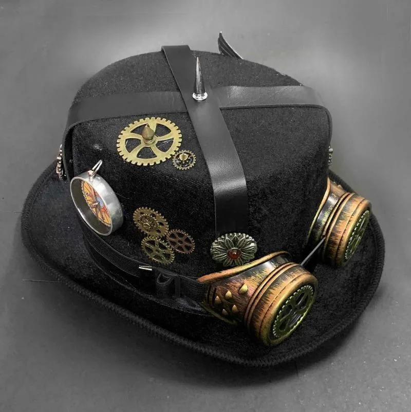 Ansicht 2 — Steampunk-Hut – mit Zierelementen