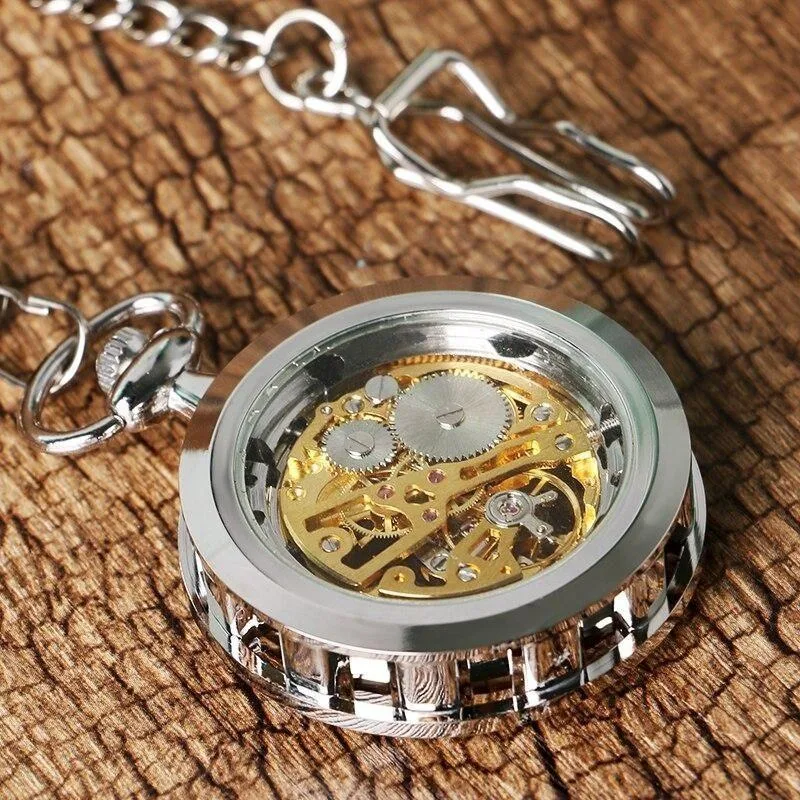 Ansicht 3 — Taschenuhr – mit Sichtbares Uhrwerk