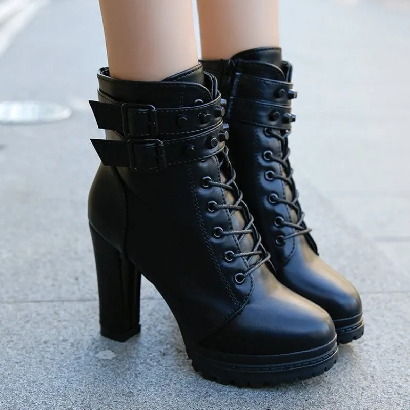 Ansicht 5 — Stiefeletten – schwarz mit hohem Absatz