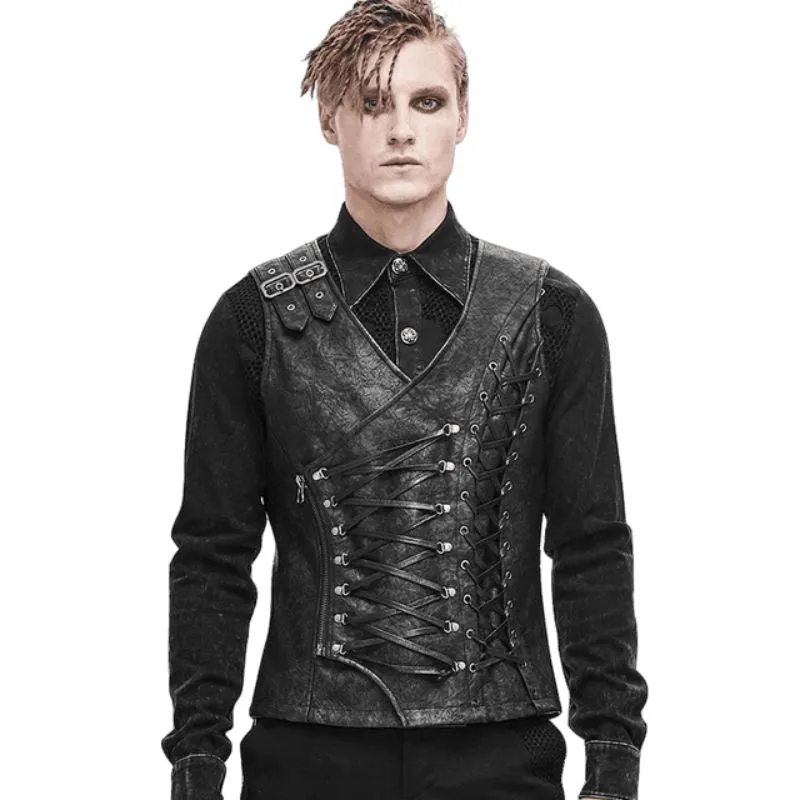 Ansicht 2 — Steampunk-Korsett für Herren – asymmetrisch