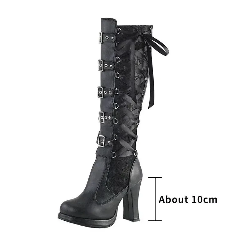 Ansicht 2 — Steampunk-Stiefel – Gothic