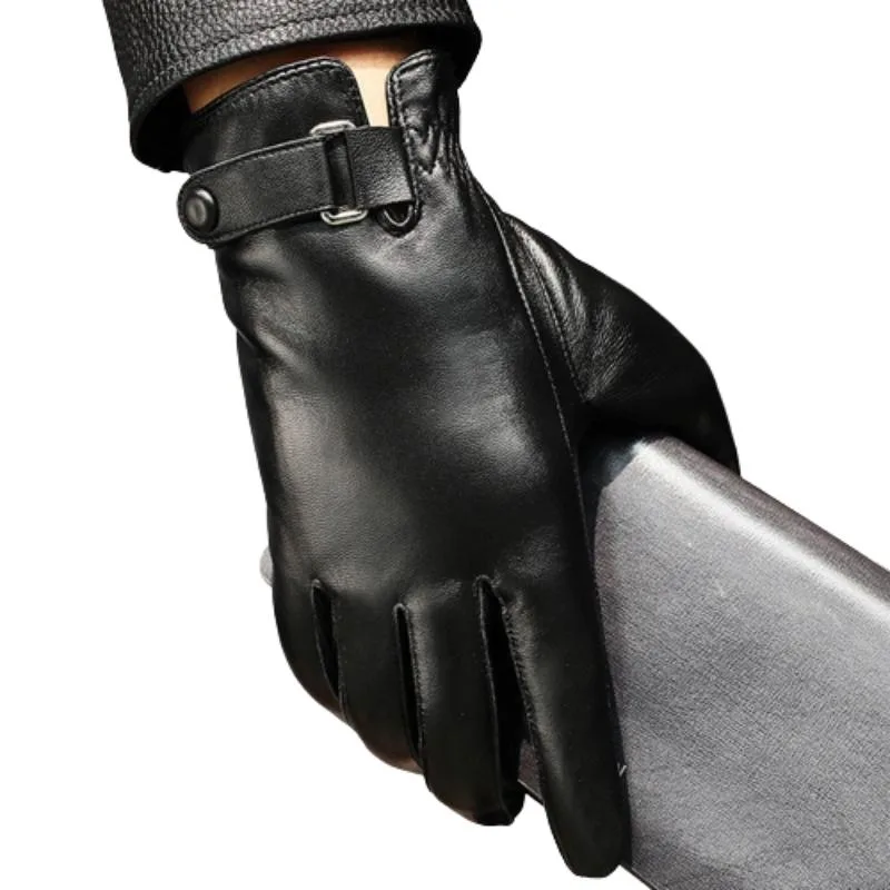 Handschuh für Herren – aus Leder schwarz Handschuh für Herren – aus Leder schwarz