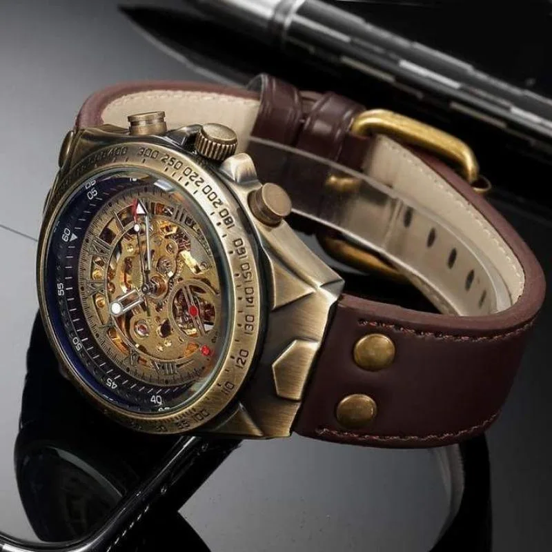 Steampunk-Uhr – Skelett