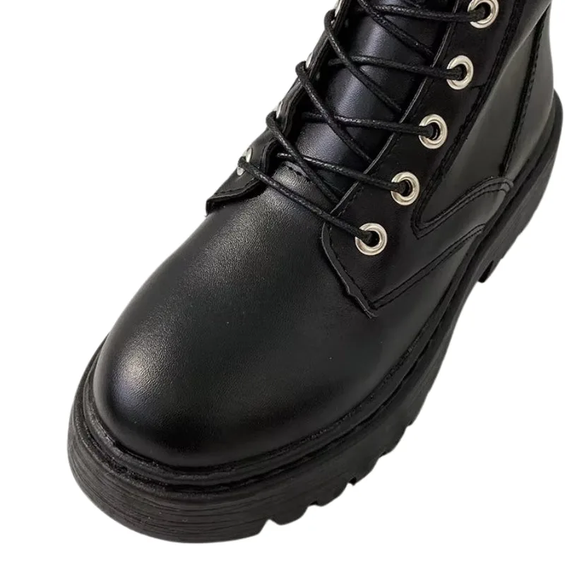 Ansicht 4 — Stiefeletten – Plateau mit Schnürung