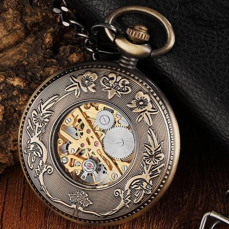 Ansicht 3 — Steampunk-Taschenuhr – ohne Batterie