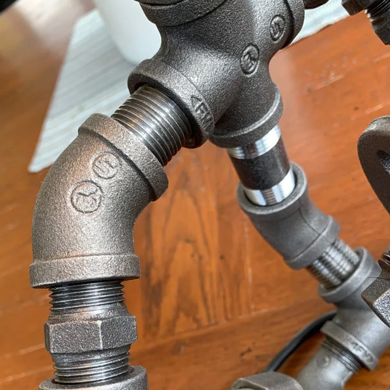 Ansicht 4 — Steampunk-Nachttischlampe