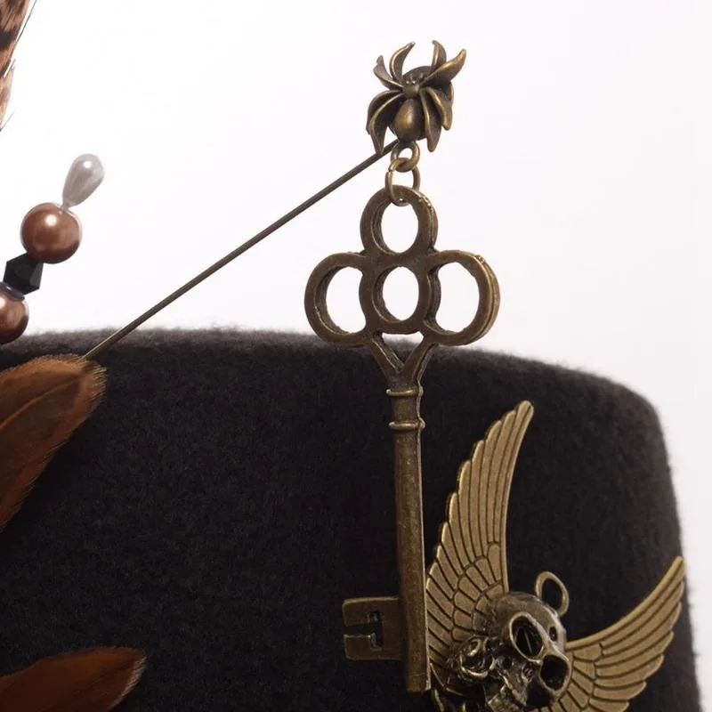 Ansicht 3 — Steampunk-Hut – Abenteurer