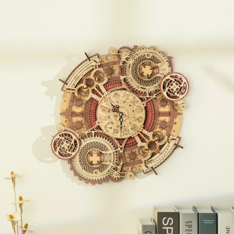Ansicht 3 — Modellbausatz – aus Holz Uhr Bewegt