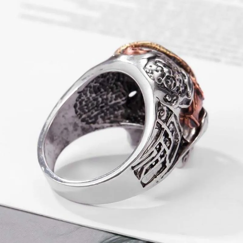Ansicht 3 — Steampunk-Ring – Totenkopf – Modell 2