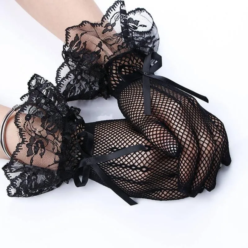 Ansicht 3 — Handschuh – Spitze schwarz