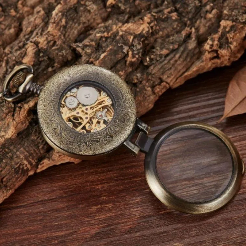Ansicht 6 — Steampunk-Taschenuhr – mechanisch