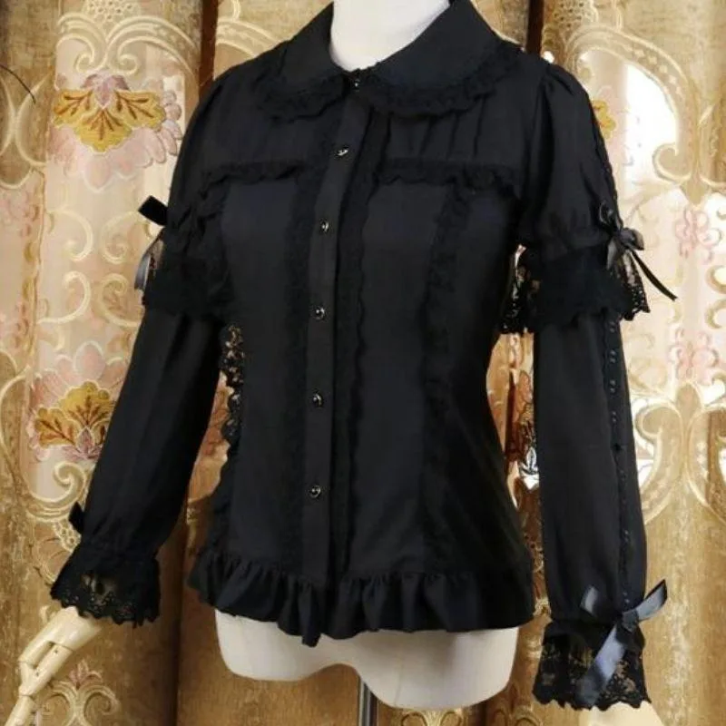 Ansicht 6 — Steampunk-Bluse – edwardianisch