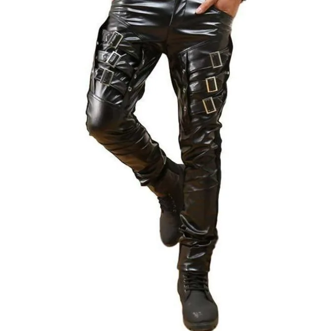 Hose für Herren – PU-Kunstleder Gothic