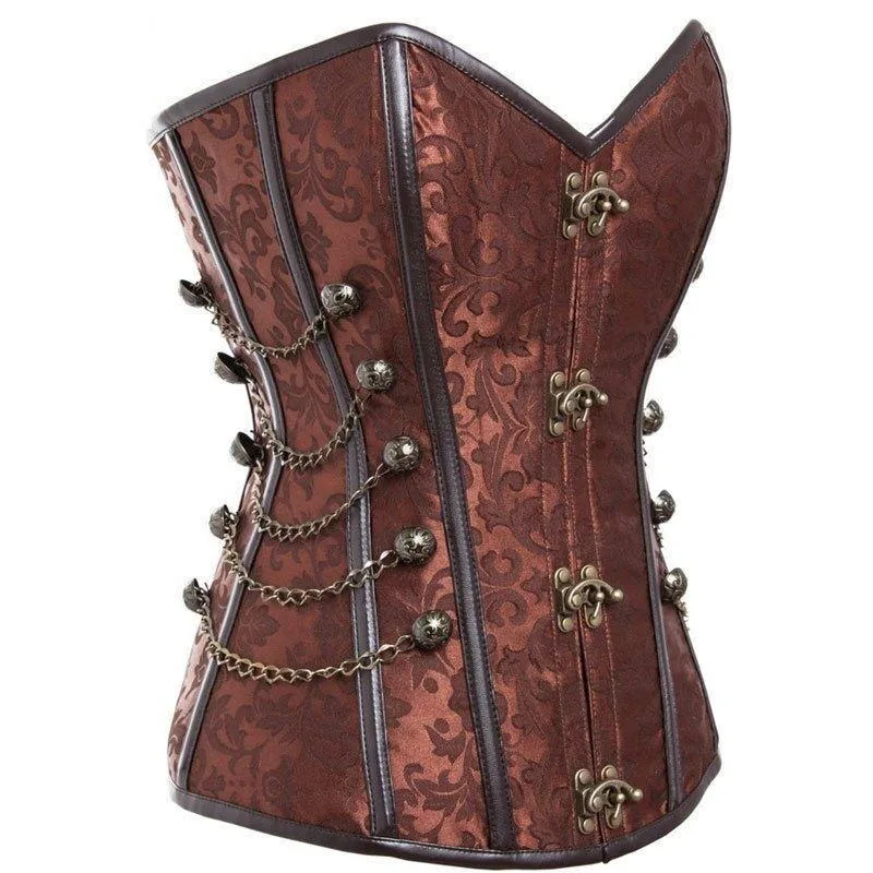 Ansicht 3 — Steampunk-Korsett – braun