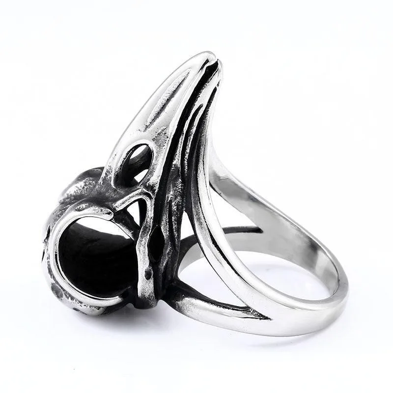 Ansicht 3 — Ring – Rabenschädel