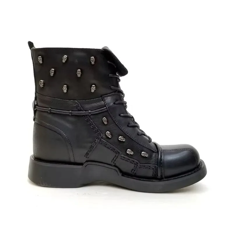 Ansicht 3 — Stiefeletten für Herren – Motorradstil aus Leder