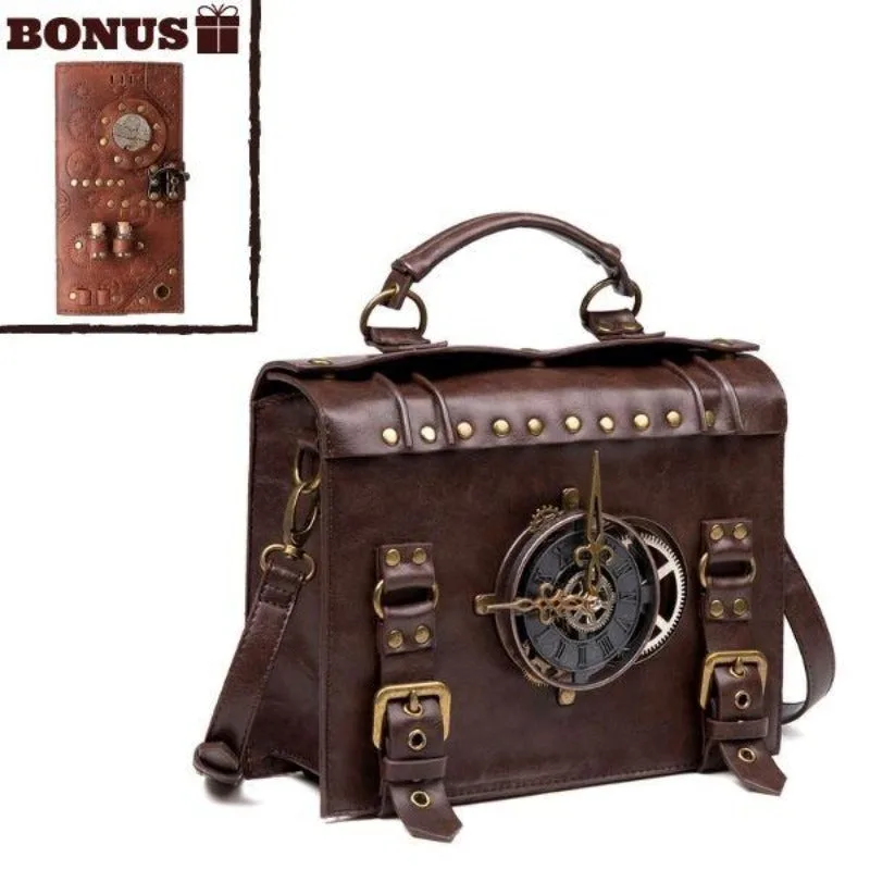 Steampunk-Tasche – EDISON mit Geldbörse