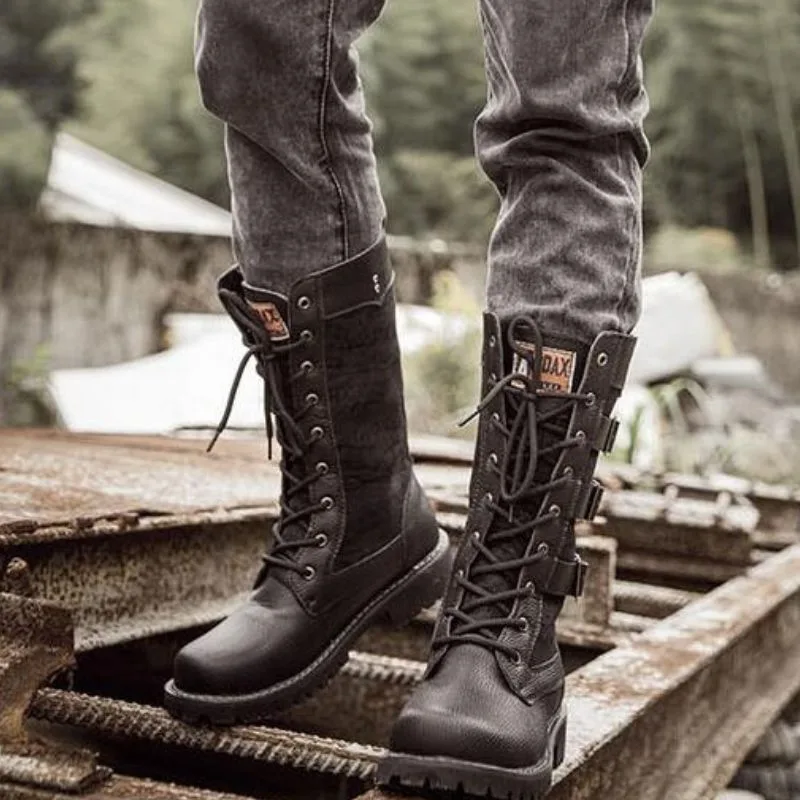 Ansicht 3 — Steampunk-Stiefel – Motorradstil