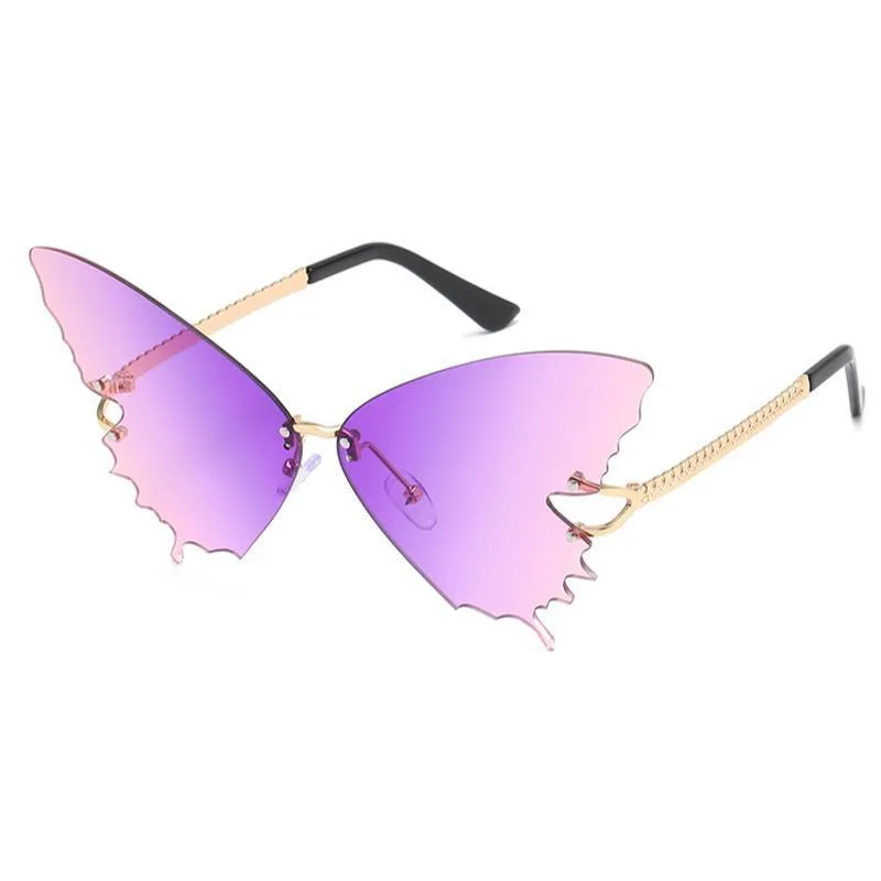 Ansicht 5 — Steampunk-Sonnenbrille – Schmetterlingsform