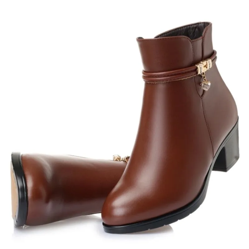 Ansicht 10 — Stiefeletten – aus PU braun Absatz