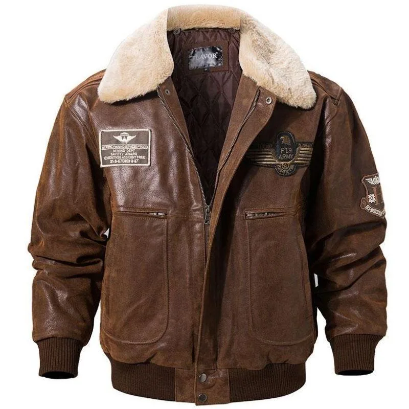 Steampunk-Jacke – Fliegerstil aus Leder