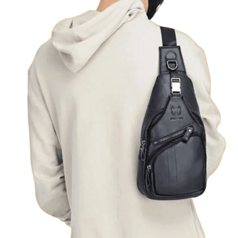 Ansicht 4 — Tasche für Herren – Brust Leder