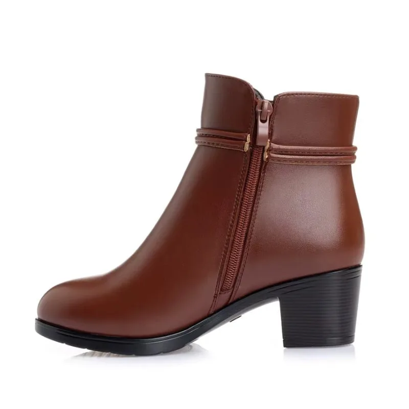 Ansicht 8 — Stiefeletten – aus PU braun Absatz