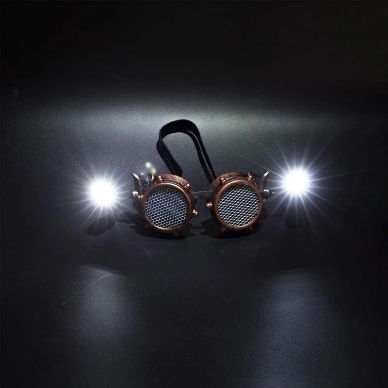 Ansicht 2 — Steampunk-Brille – Kupferfarben