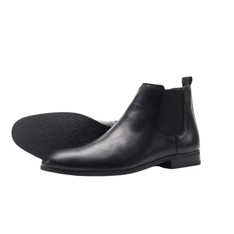 Stiefeletten für Herren – mit Reißverschluss aus PU