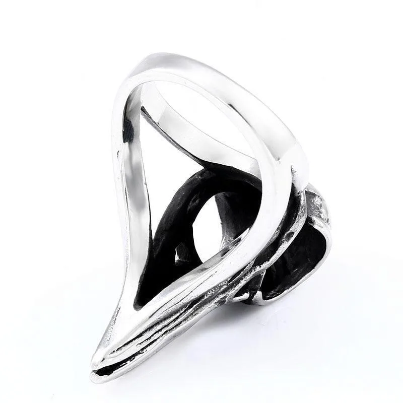 Ansicht 5 — Ring – Rabenschädel