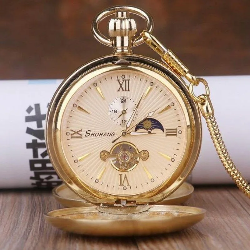 Steampunk-Taschenuhr – mit zwei Deckeln